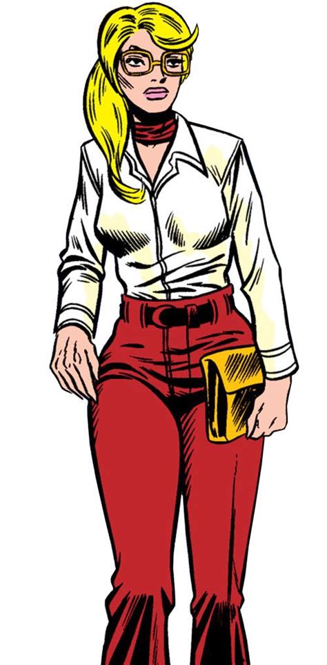 Carol Danvers During The 1970s With A White Blouse And Very 1970s