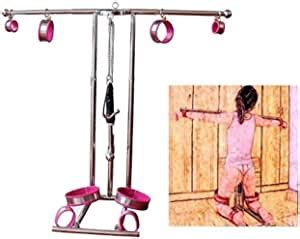Stainless Extreme Sm Bondage Set Restraint System With Hand Foot Leg