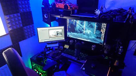 Just Recently Finished Gamestream Room Battlestation Gaming Setup