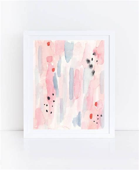 Printable Pink Blue Print Pink Blue Abstract Art Pink Etsy