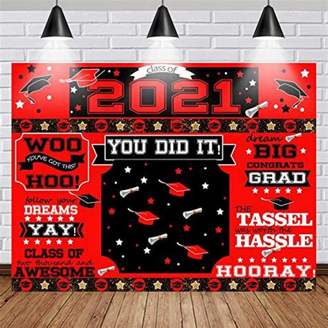 Buy 2021 Graduation Backdrop Blue Banner For Photography Class Of 2020