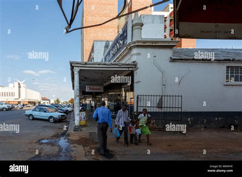 Zimbabwe Bulawayo October 27 Peoples On Street In The Second Largest