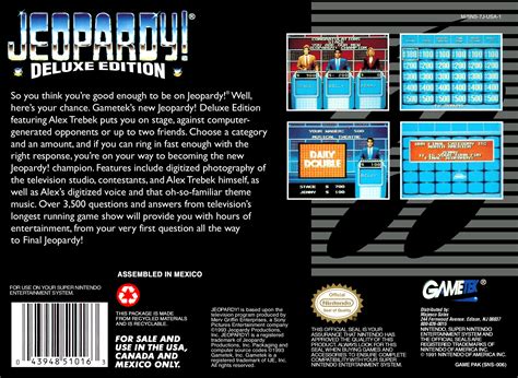 Jeopardy Deluxe Edition Images Launchbox Games Database