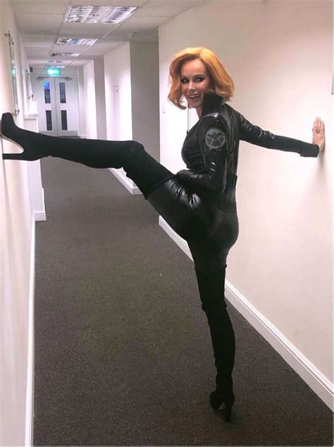 amanda holden bgt judge s assets spill out in catsuit as she makes very saucy comment