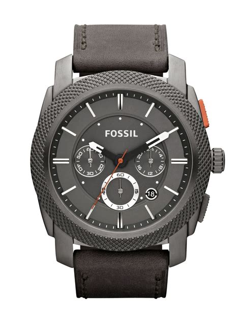 Fossil Machine Mens Watch In Gray For Men Grey Lyst
