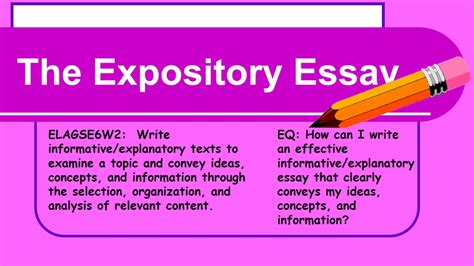 How To Write An Expository Essay Youtube