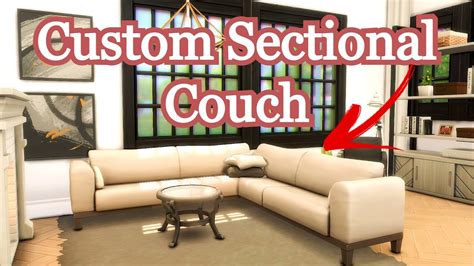 Custom Comfortable Sectional Couch Sims 4 Quick Tips Build Tutorial