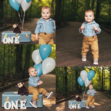 One Year Old Boy Photo Idea Boy Birthday Pictures Baby Birthday