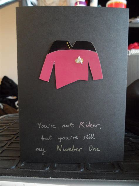 Star Trek Valentines Greetings Card Riker Etsy