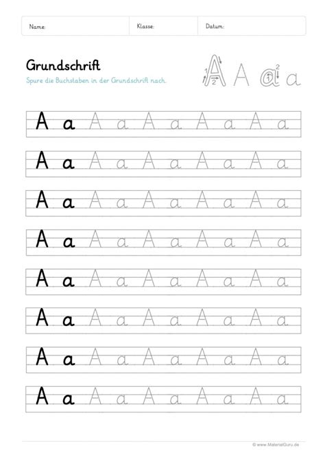 Buchstabe A Materialguru 714