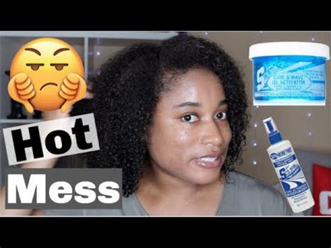 I Used Jheri Curl Juice On My Natural Hair Sticky Mess Youtube