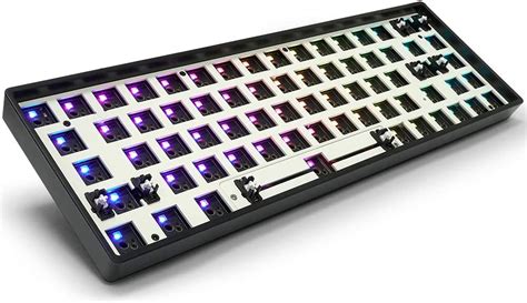 Amazon Com Gk X Diy Mechanical Keyboard Kit Hot Swappable Wired Rgb
