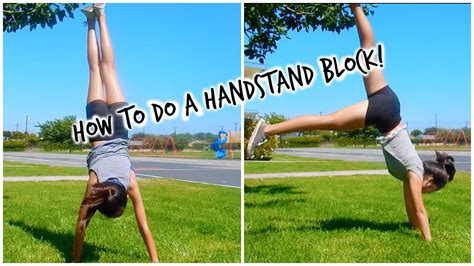 How To Do A Handstand Block Youtube