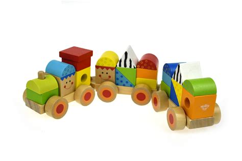 Wooden Stacking Train Tooky Toy