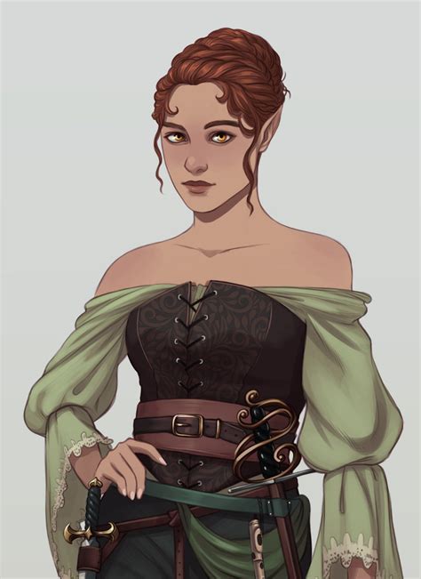 rachel denton on twitter medieval fantasy characters female elf character portraits