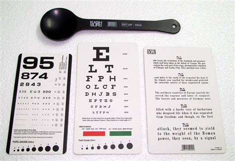 Jeager Rosenbaum Snellen Pocket Eye Charts With Occluder