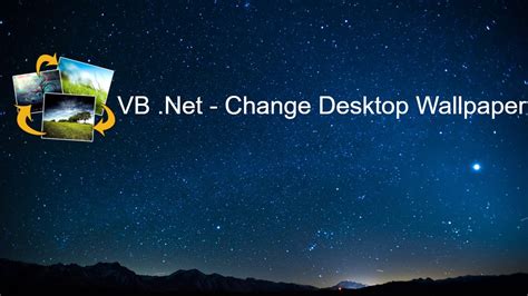 How To Change Desktop Background Using Vb Net Youtube