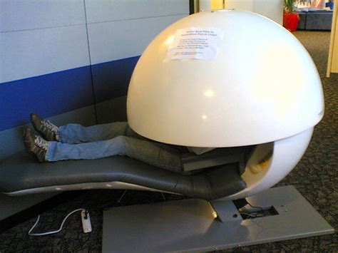 A nap pod in the wild awaits a subject to immerse into deep sleep. Nap Pod - Google Blogoscoped Forum