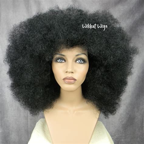Braided Wig With Afro Etsy