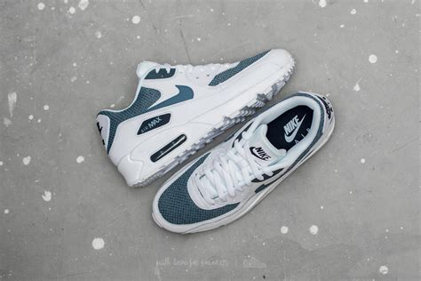 Nike Leather Air Max 90 Essential White Armory Blue Armory Blue For