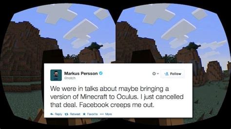 [ for those of you who. Notch Says He's Canceled Oculus Rift Minecraft Because Of ...