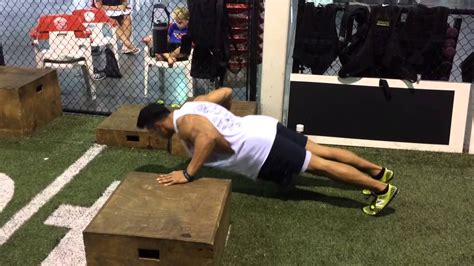 Depth Drop Plyometric Pushups Youtube