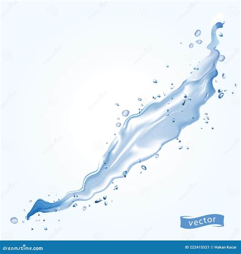 Water Splash Isolated On White Vector Illustration Eps 10 Stock Vector