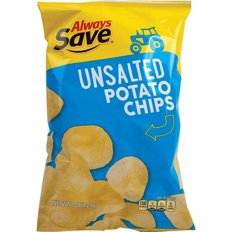 always save unsalted potato chips potato edwards food giant