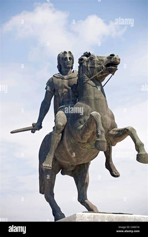 Statue Alexander Great Thessaloniki City Fotografías E Imágenes De Alta