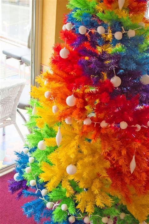 Make Your Holidays More Colorful With This Rainbow Christmas Tree