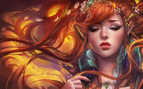 Beautiful Fantasy Art Girl Fantasy Art Wallpaper 2560x1600 147996