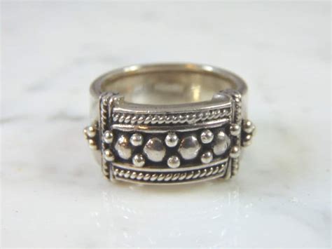 Womens Vintage Estate Sterling Silver Modernist Ring 10g E2736 Etsy