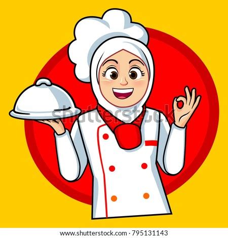 Cute chef muslimah cartoon hd png download transparent png herunterladen. Woman Muslim Chef Different Style 库存矢量图 795131143 - Shutterstock