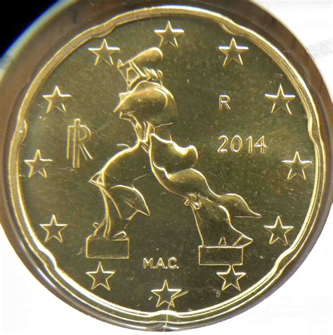 Italy 20 Cent Coin 2014 Euro Coinstv The Online Eurocoins Catalogue