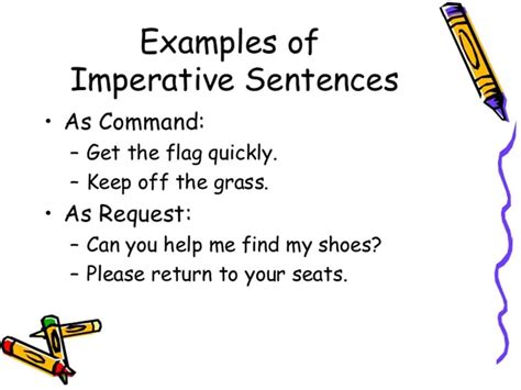 When we make an imperative sentence, we use . Imperative Sentences: Definition & Examples - ESLBuzz ...