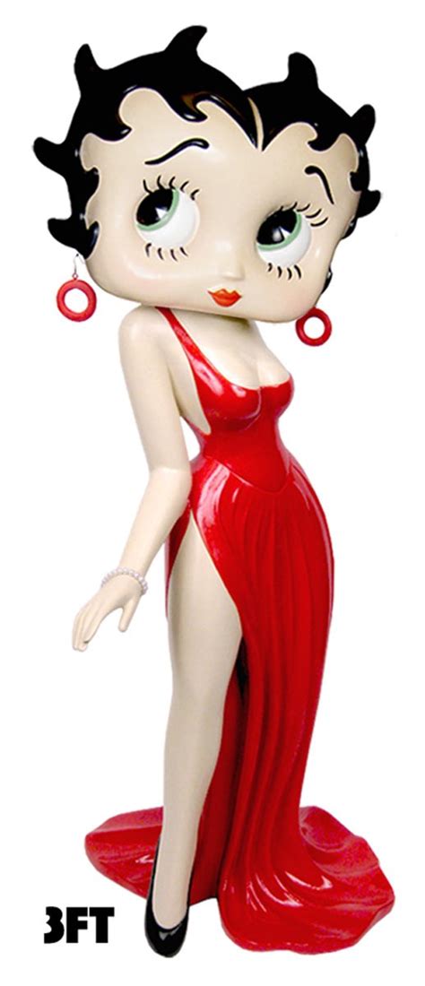 Betty Boop Red Dress 3ft Betty Boop Display Figurines