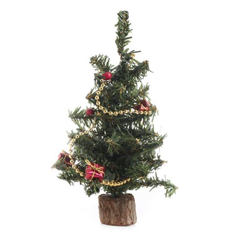 Decorated Mini Artificial Christmas Tree Holiday Florals