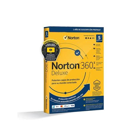 Antivirus Norton 360 Deluxe 5 Dispositivos