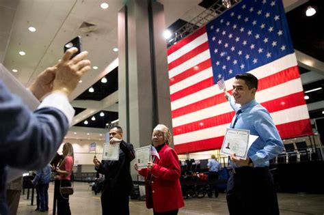 Thousands Take Us Citizenship Oath In Los Angeles Ceremony Orange