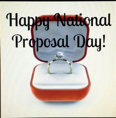 Happy National Proposal Day 2015 Don While Planning