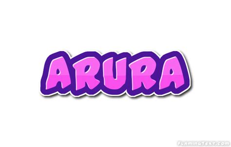 Arura Logo Free Name Design Tool From Flaming Text
