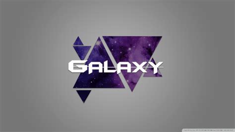 Galaxy Triangle Ultra Hd Desktop Background Wallpaper For