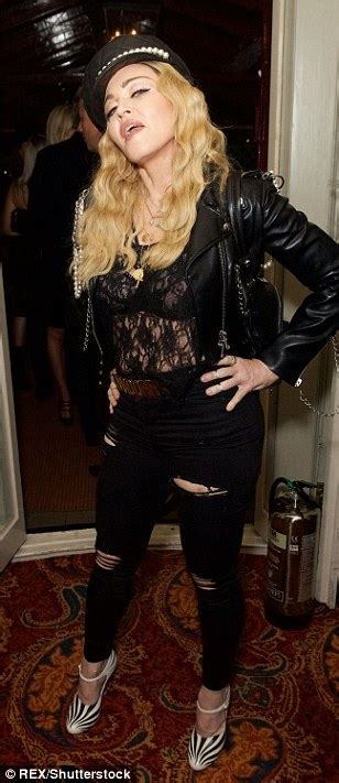 Madonna 58 Gets Very Hands On With Photographer Pal As She Parties In Matching Pearl Leather