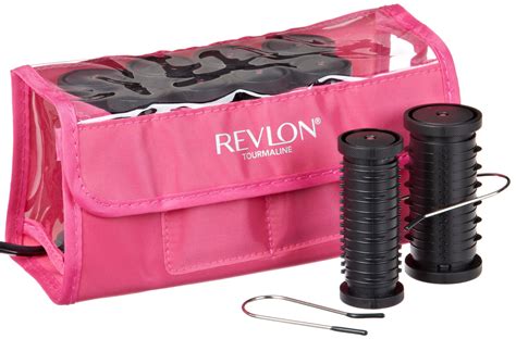 Revlon Curls To Go Travel Hot Rollers Hair Setter Styling 10 Piece