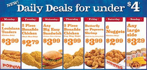 popeye s chicken canada daily deals under 4 canadian freebies coupons deals bargains