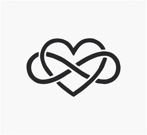 Heart And Infinity Symbol Hd Png Download Kindpng
