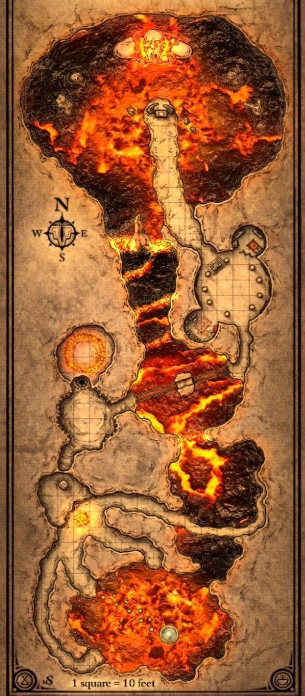 Art Layering Maps W Lava Battlemaps Dungeon Maps Tabletop Rpg