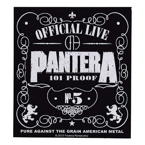 Pantera 101proof Sticker