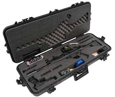 Case Club Waterproof Mp5 Rifle Case With Silica Gel And Accessory Box