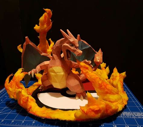 Papercraft Pokemon Charizard Mega Charizard X By Rafex17 On Deviantart